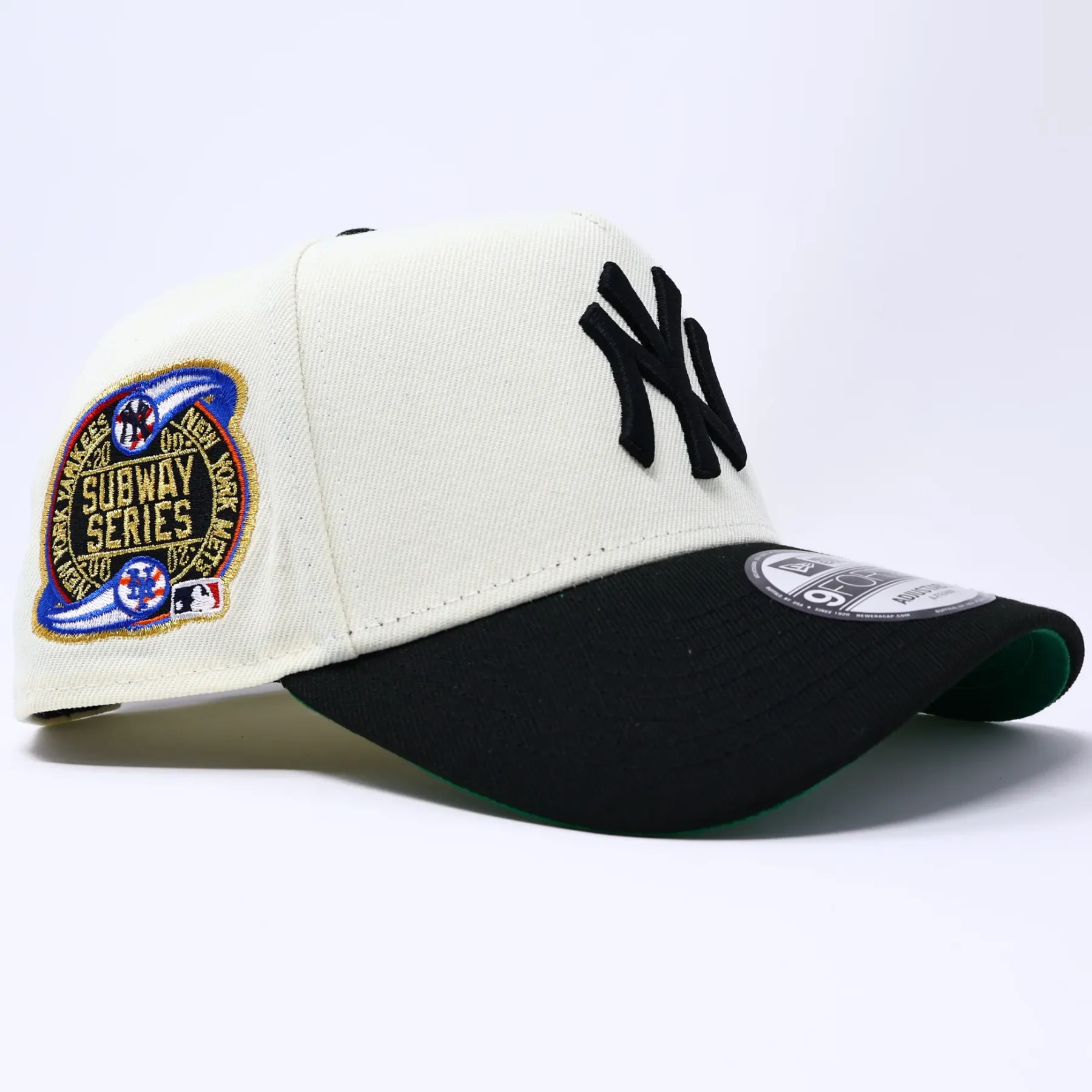 NEW ERA NEW YORK YANKEES SUBWAY SERIES 2000 CHROME TWO TONE EDITION 9FORTY A FRAME SNAPBACK CAP