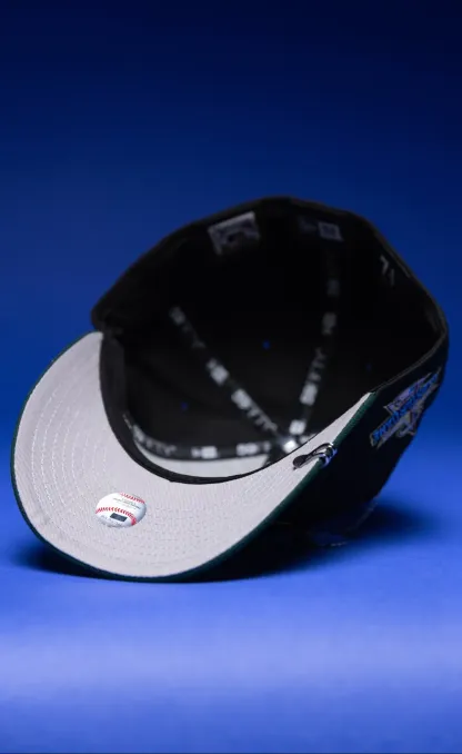 NEW ERA EXCLUSIVE 59FIFTY BLACK/FOREST GREEN ANAHEIM ANGELS W/ 2019 ALL STAR GAME SIDE PATCH THE SOUTH CAP