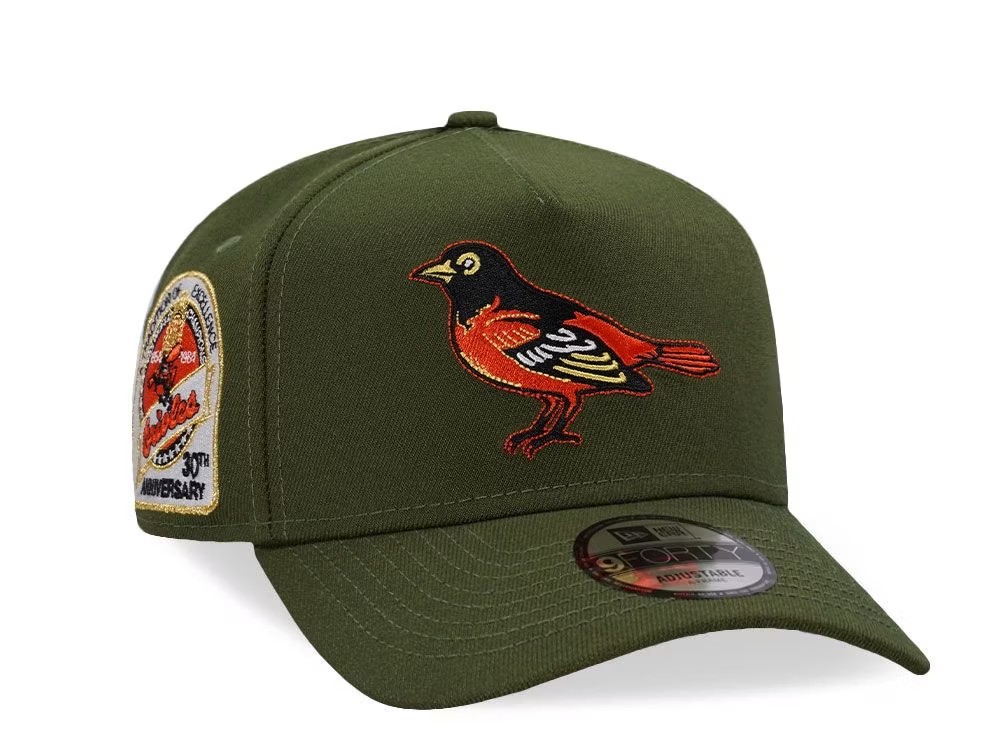 NEW ERA BALTIMORE ORIOLES 30TH ANNIVERSARY RIFLE PRIME EDITION 9FORTY A FRAME SNAPBACK HAT-Thesouthcaps