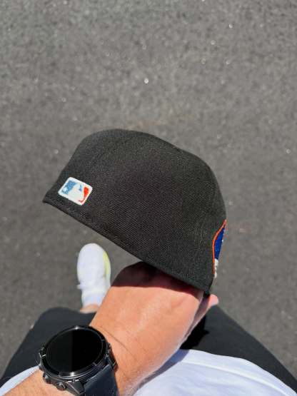 NEW ERA HOUSTON ASTROS LIGHTNING LOGO 59FIFTY BLACK FITTED HAT