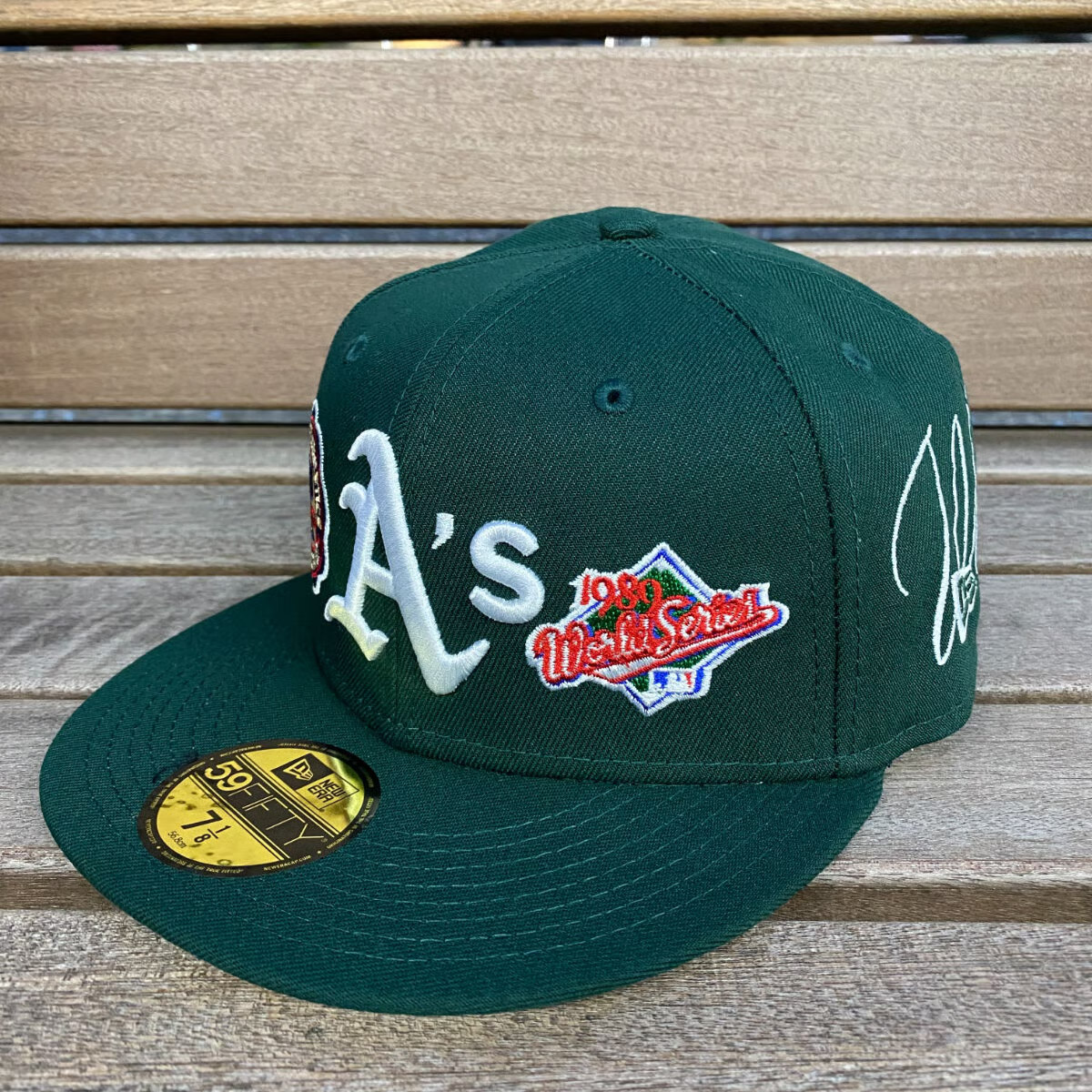 NEW ERA GREEN HISTORIC WORLD SERIES CHAMPIONS EMBROIDERED CASUAL BASEBALL CAP-Thesouthcaps
