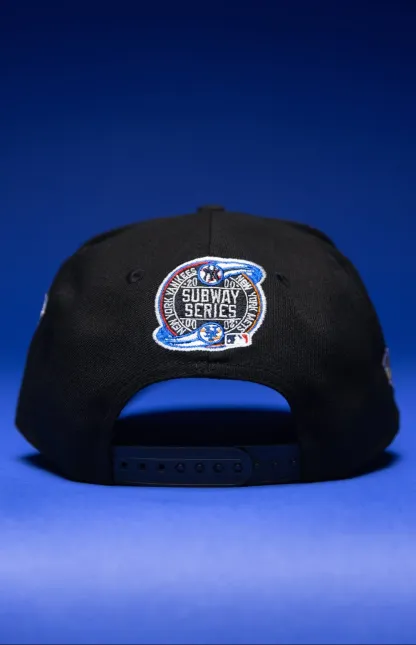 NEW ERA 9FIFTY A-FRAME BLACK NEW YORK YANKEES SNAPBACK W/ WORLD SERIES EMBROIDERY PATCHES THE SOUTH CAP