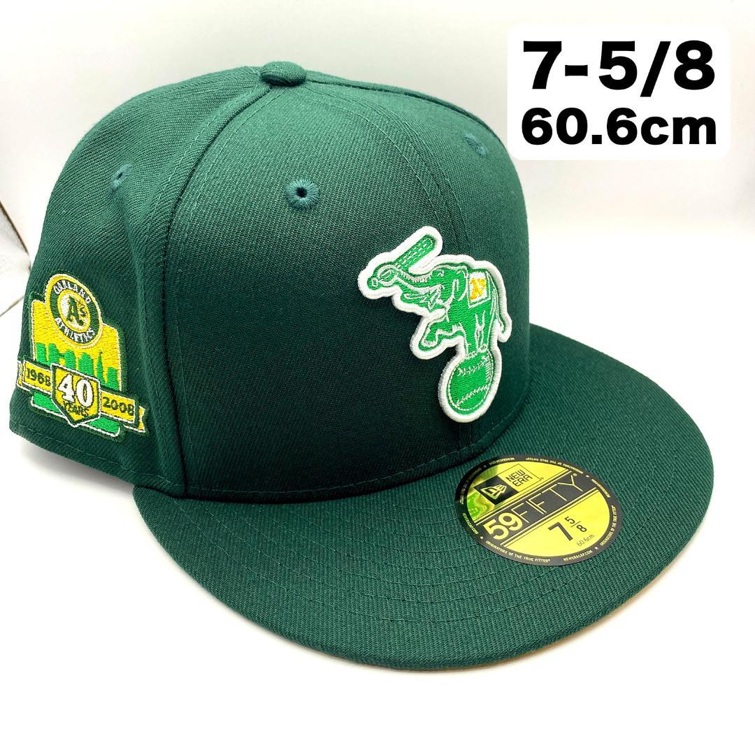 NEW ERA OAKLAND ATHLETICS 40TH ANNIVERSARY METAL GREEN TWO-TONE 59FIFTY FIT CAP-Thesouthcaps