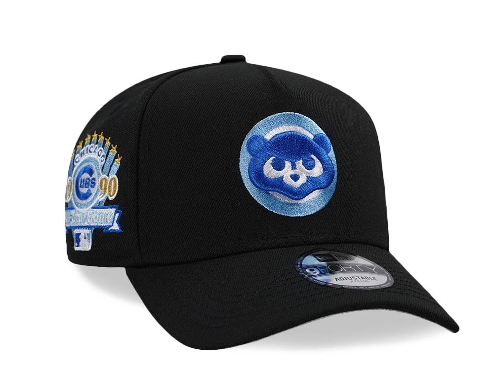 NEW ERA CHICAGO CUBS ALL STAR GAME 1990 BLACK ICE EDITION 9FORTY A FRAME SNAPBACK CAP-Thesouthcaps