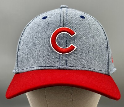 NEW ERA CHICAGO CUBS MLB 9FORTY 940 ADJUSTABLE CAP HAT HEATHER GRAY CROWN ROYAL BLUE VISOR RED/ROYAL BLUE-Thesouthcaps