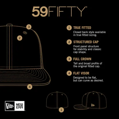 NEW ERA MEN'S ARIZONA DIAMONDBACKS BLACK STATE STITCH 59FIFTY FITTED HAT-Thesouthcaps