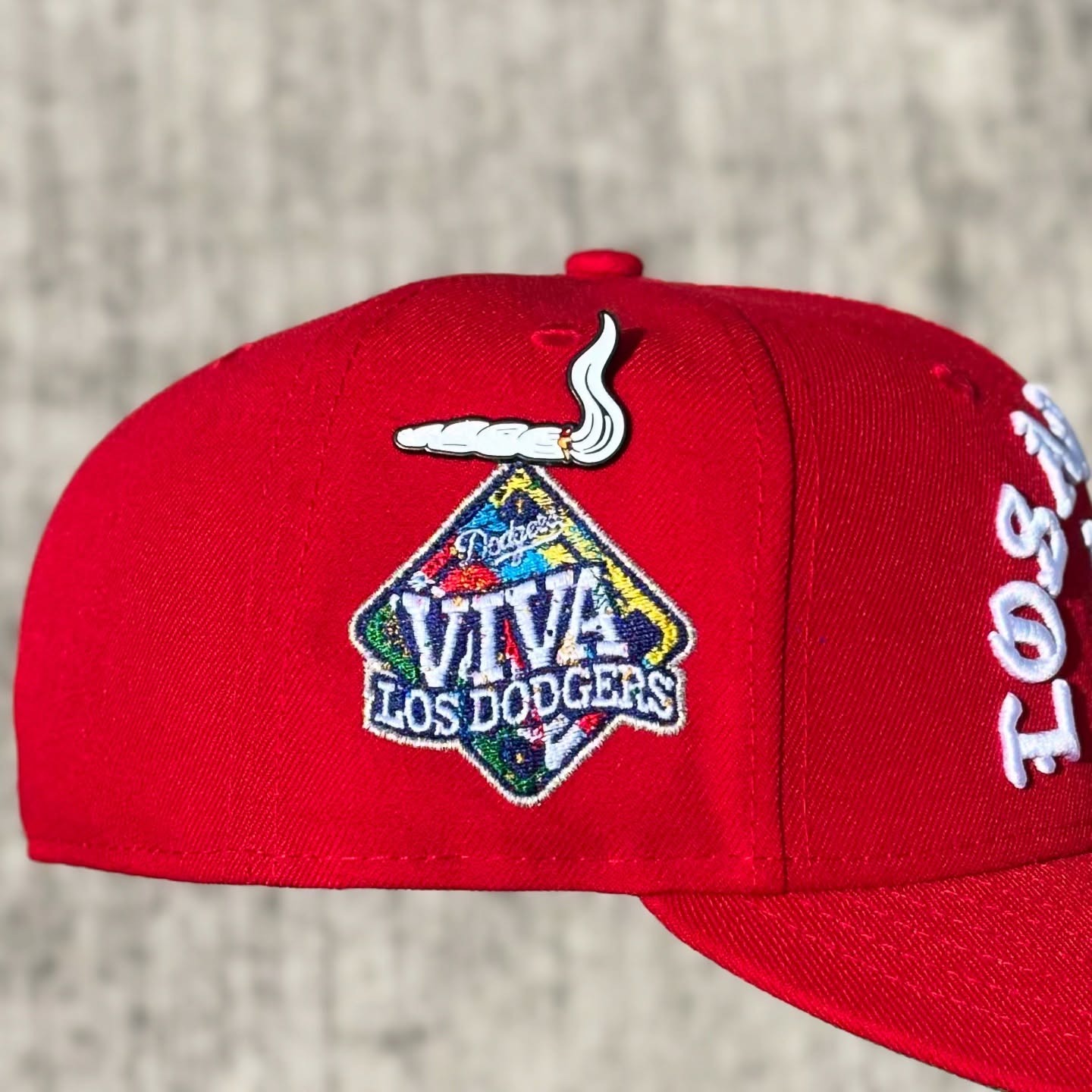 NEW ERA LOS ANGELES DODGERS VIVA RED EDITION EMBROIDERED CASUAL BASEBALL CAP-Thesouthcaps