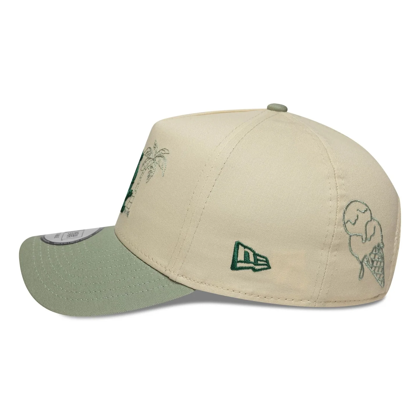 NEW ERA CHICAGO WHITE SOX MLB SUMMER ICON LIGHT BEIGE 9FORTY A-FRAME ADJUSTABLE CAP-Thesouthcaps