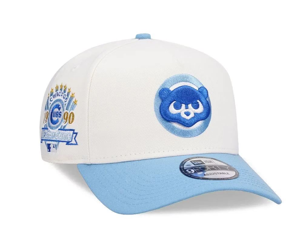 NEW ERA CHICAGO CUBS ALL STAR GAME 1990 ICE BLUE EDITION 9FORTY A FRAME SNAPBACK GORRA-Thesouthcaps