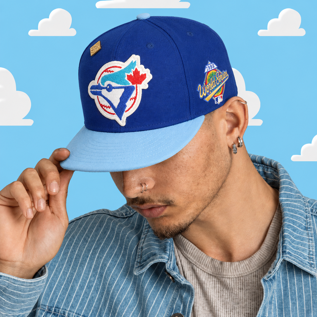NEW ERA TORONTO BLUE JAYS WORLD CLASS CHAMPIONS PACK 59FIFTY FITTED HAT THE SOUTH CAP