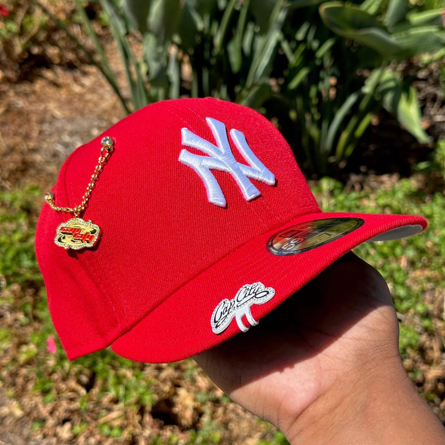 NEW ERA EXCLUSIVE 59FIFTY RED NEW YORK YANKEES-Thesouthcaps