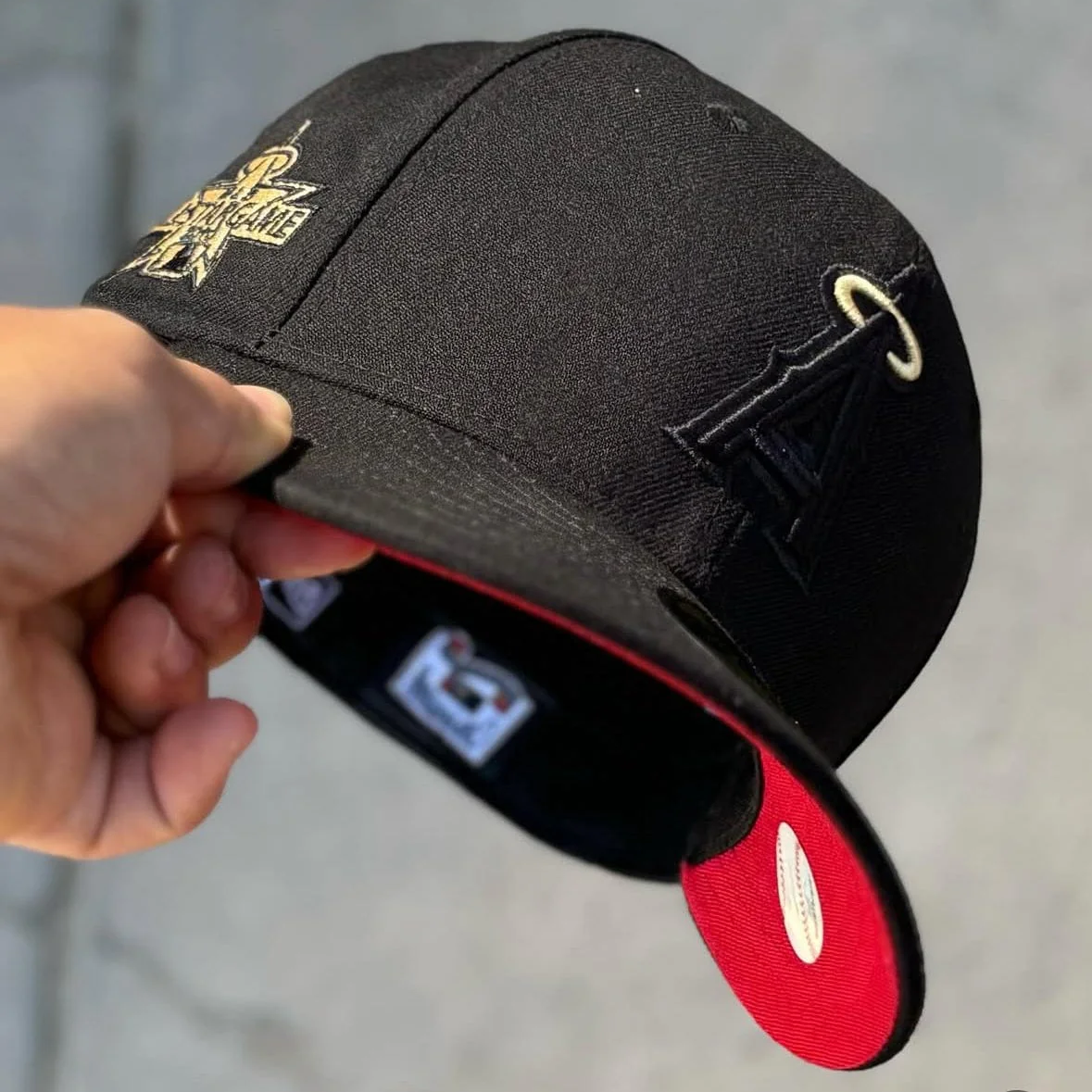 NEW ERA ANGELS RED/GOLD/BLACK ALL STAR GAME 2010 EMBROIDERED CASUAL BASEBALL CAP-Thesouthcaps