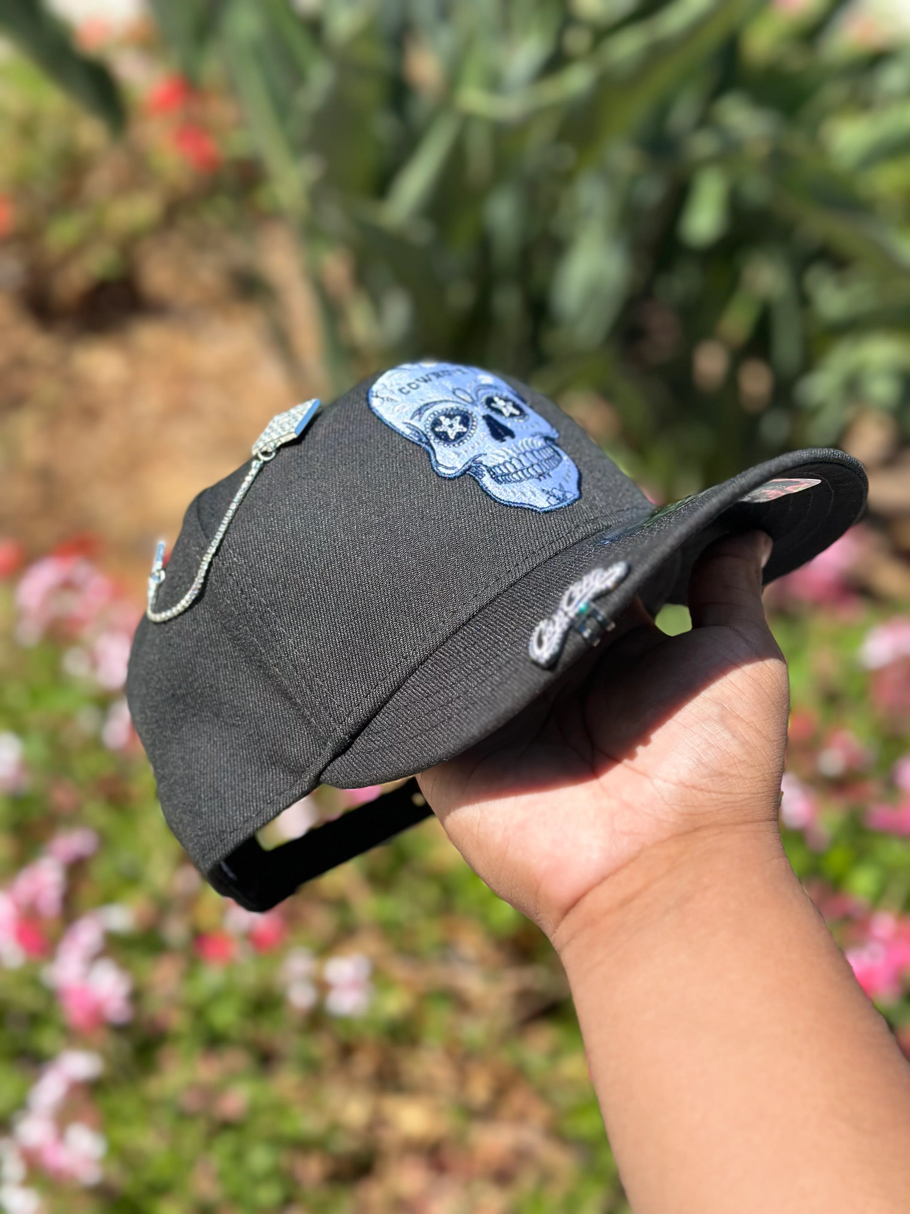 NEW ERA EXCLUSIVE 9FIFTY BLACK DALLAS COWBOYS "CALAVERA" SNAPBACK-Thesouthcaps
