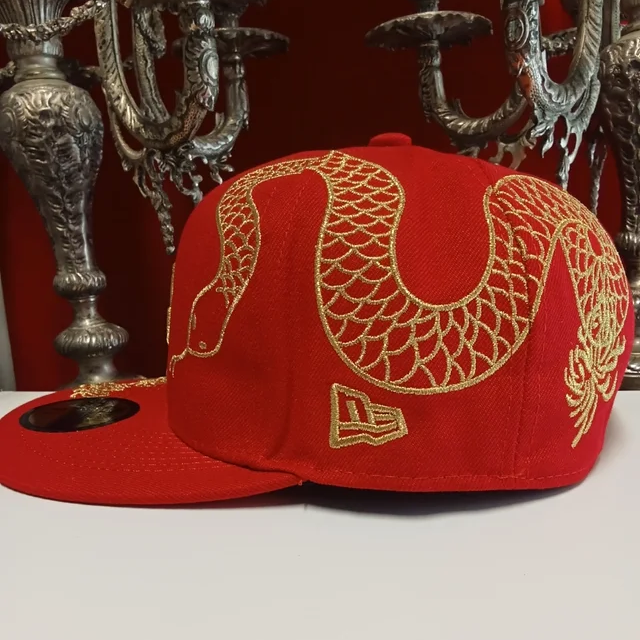 NEW ERA LOS ANGELES DODGERS YEAR OF THE SNAKE EMBROIDERED CASUAL BASEBALL CAP-Thesouthcaps