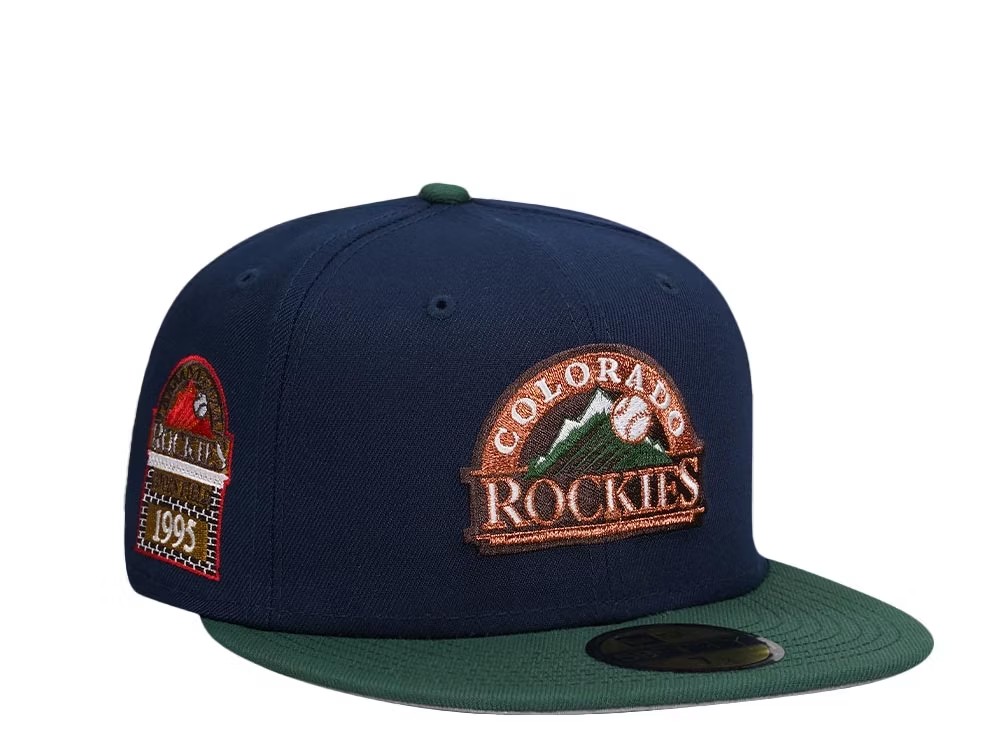 NEW ERA COLORADO ROCKIES COORS FIELD 1995 TWO TONE PRIME EDITION 59FIFTY FITTED HAT-Thesouthcaps