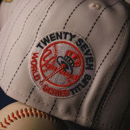 NEW ERA 59FIFTY MLB NEW YORK YANKEES TWENTY SEVEN TITLES TWO TONE / GREY UV FITTED CAP THE SOUTH CAP