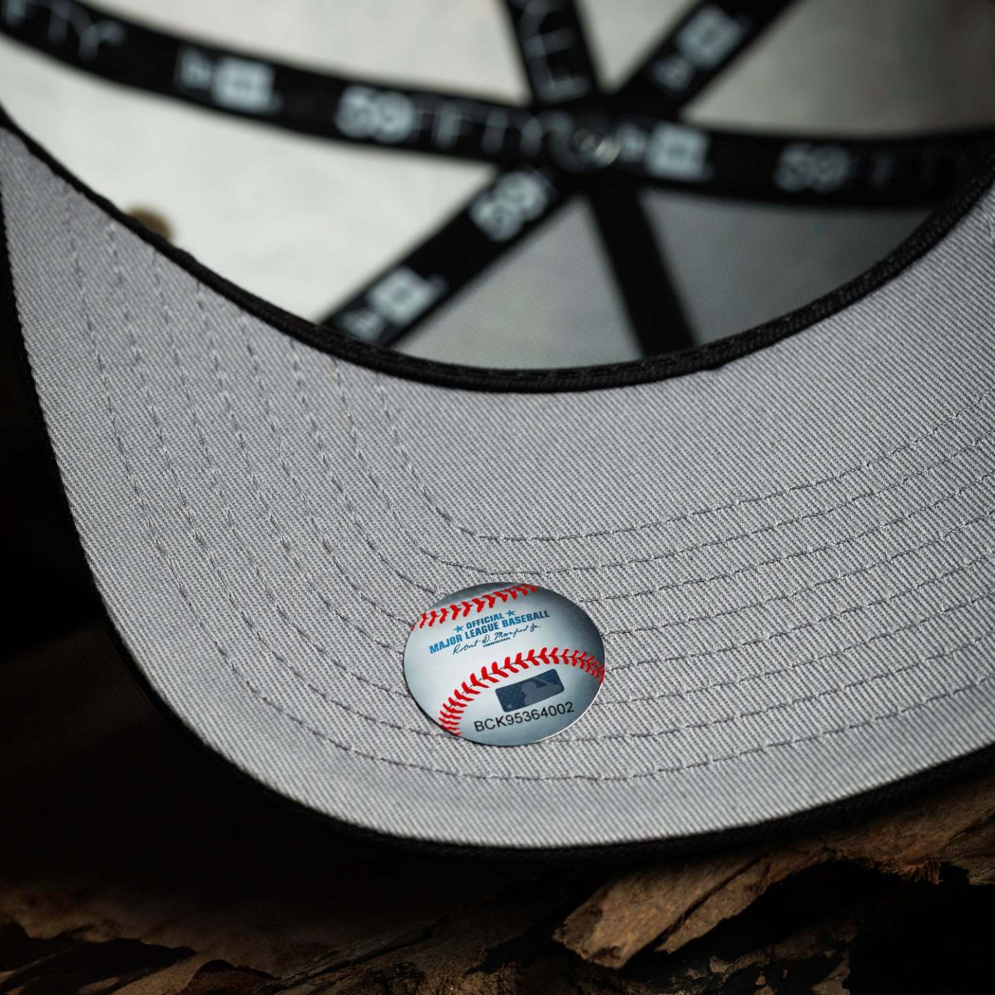 NEW YORK YANKEES MLB TREE EDGE TWO TONE GRAY UV / NEW ERA 59FIFTY A-FRAME CURVE CAP