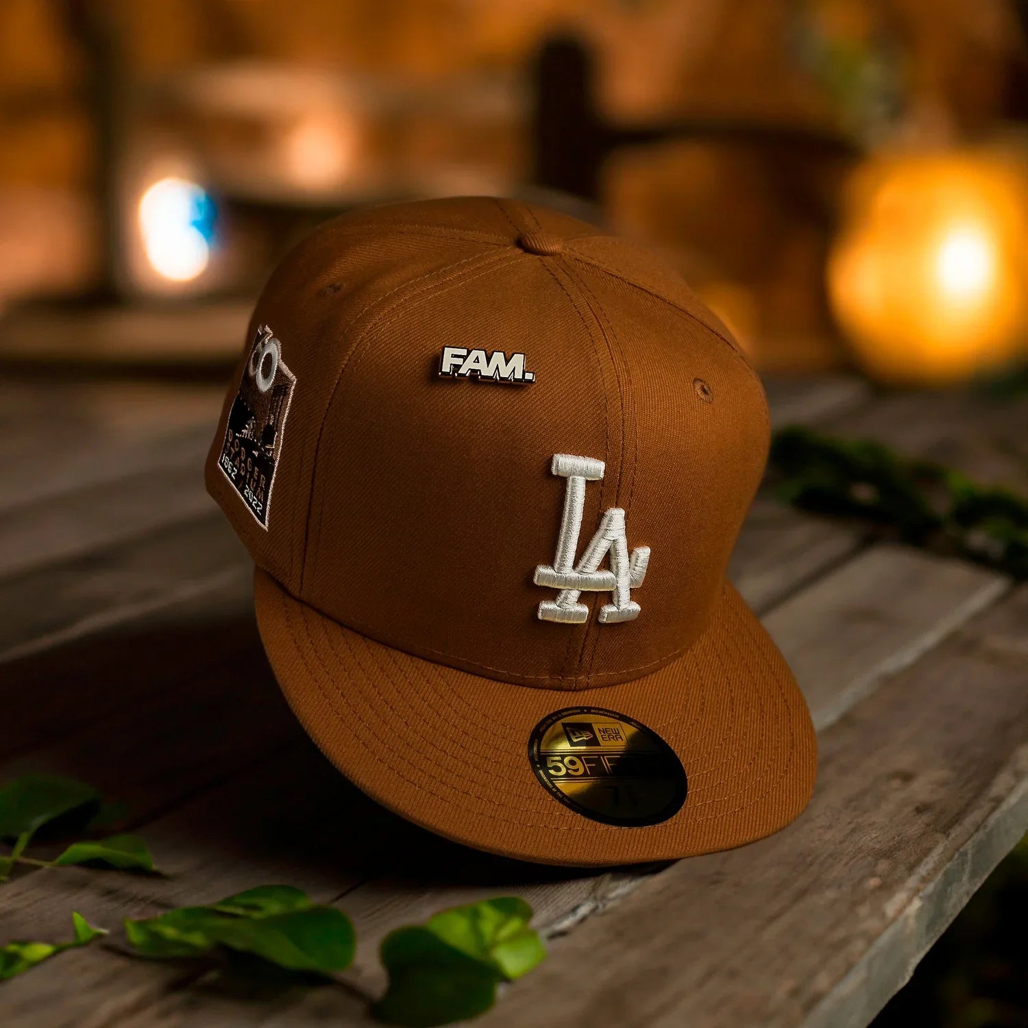 NEW ERA 59FIFTY MLB 60TH STADIUM LOS ANGELES DODGERS EARTHY BROWN / GRAY UV FITTED CAP THE SOUTH CAP-Thesouthcaps
