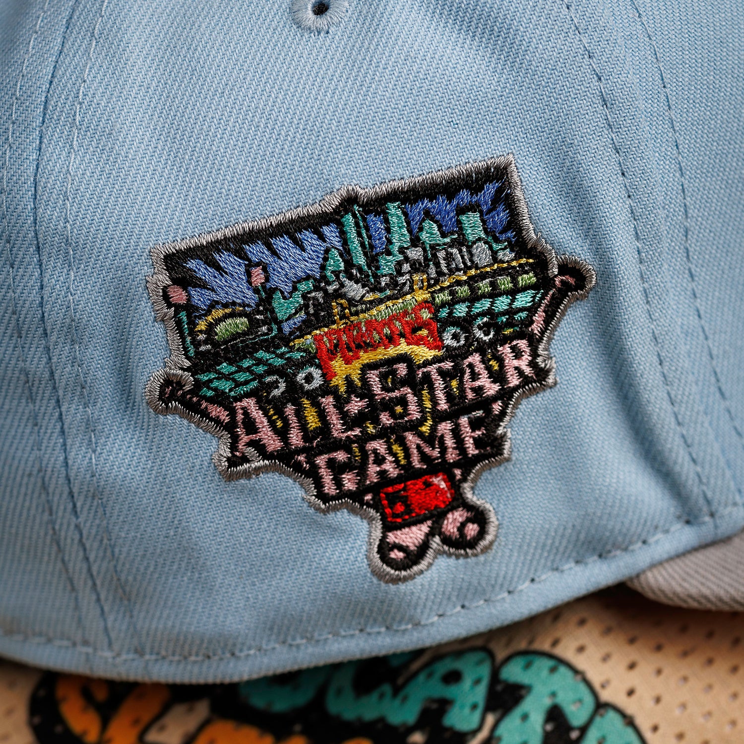PHILADELPHIA PHILLIES MLB BLUE SCARLET UV / NEW ERA 59FIFTY FITTED CAP THE SOUTH CAP-Thesouthcaps