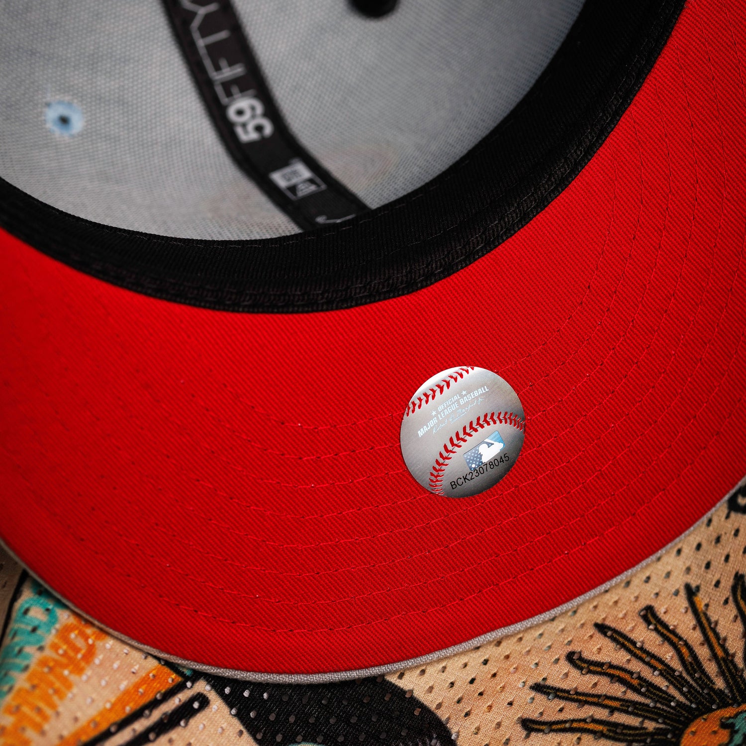PHILADELPHIA PHILLIES MLB BLUE SCARLET UV / NEW ERA 59FIFTY FITTED CAP THE SOUTH CAP-Thesouthcaps