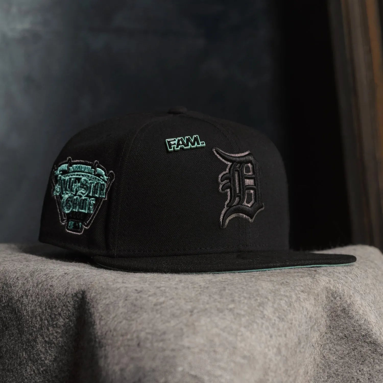 NEW ERA 59FIFTY MLB DETROIT TIGERS ALL STAR GAME 2005 BLACK / MINT UV FITTED CAP THE SOUTH CAP-Thesouthcaps