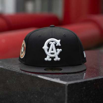NEW ERA 59FIFTY MLB CALIFORNIA ANGELS ALL STAR GAME 1967 BLACK / SCARLET RED UV FITTED CAP THE SOUTH CAP-Thesouthcaps