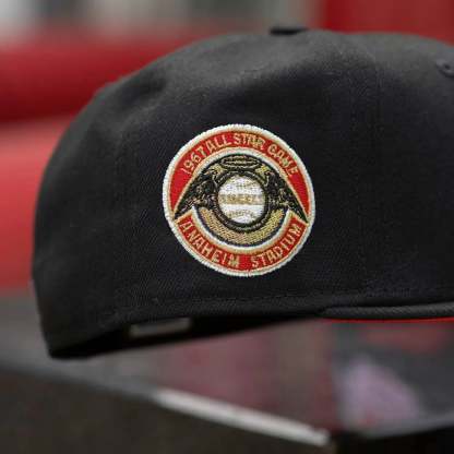 NEW ERA 59FIFTY MLB CALIFORNIA ANGELS ALL STAR GAME 1967 BLACK / SCARLET RED UV FITTED CAP THE SOUTH CAP-Thesouthcaps