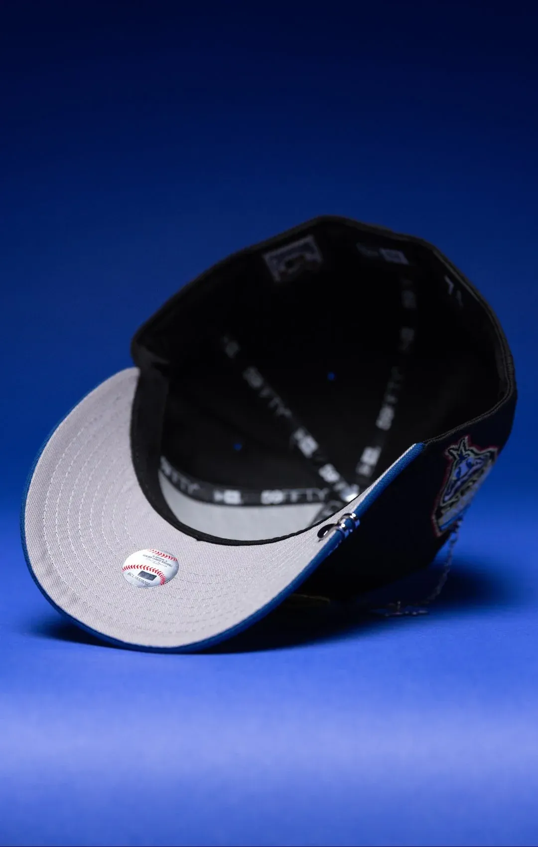 NEW ERA EXCLUSIVE 59FIFTY BLACK/NAVY ARIZONA DIAMONDBACKS W/ 1998 INAUGURAL SEASON SIDE PATCH THE SOUTH CAP