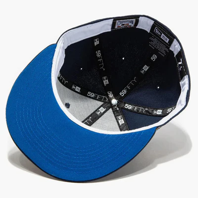 NEW ERA ST LOUIS CARDINALS BEER PACK BUSCH STADIUM PATCH JERSEY HAT CLUB EXCLUSIVE 59FIFTY FITTED HAT NAVY/LIGHT BLUE THE SOUTH CAP