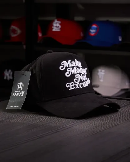 NEW ERA X DANDY HATS  Make Money Not Excuses  UV FITTED CAP THE SOUTH CAP-Thesouthcaps