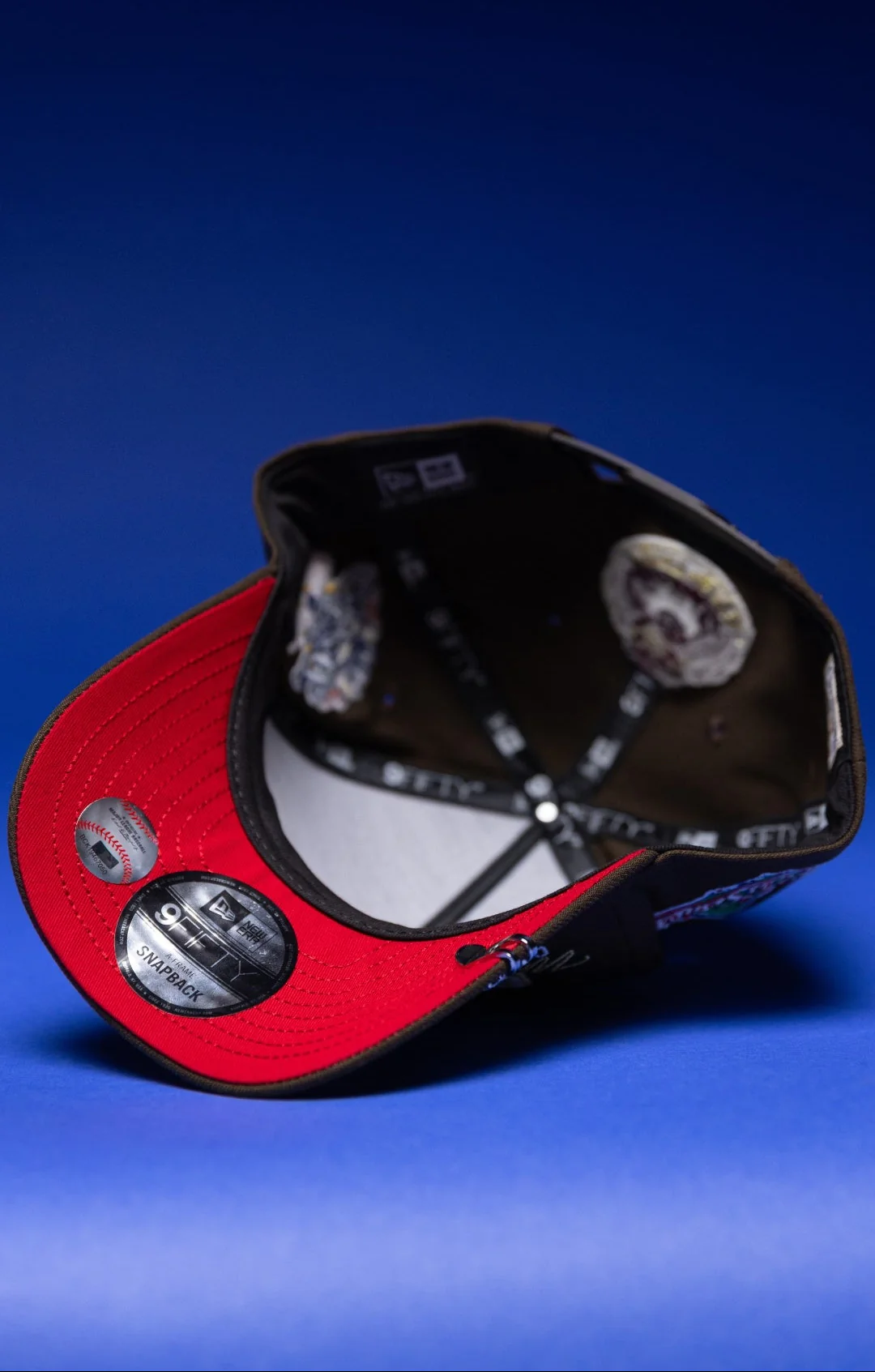 NEW ERA 9FIFTY A-FRAME BROWN LOS ANGELES DODGERS SNAPBACK W/ WORLD SERIES EMBROIDERY PATCHES THE SOUTH CAP