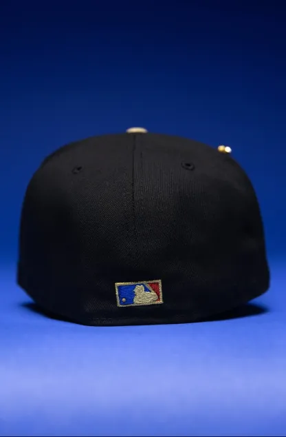 NEW ERA EXCLUSIVE 59FIFTY BLACK/NAVY ANAHEIM ANGELS W/ 2019 ALL STAR GAME SIDE PATCH THE SOUTH CAP