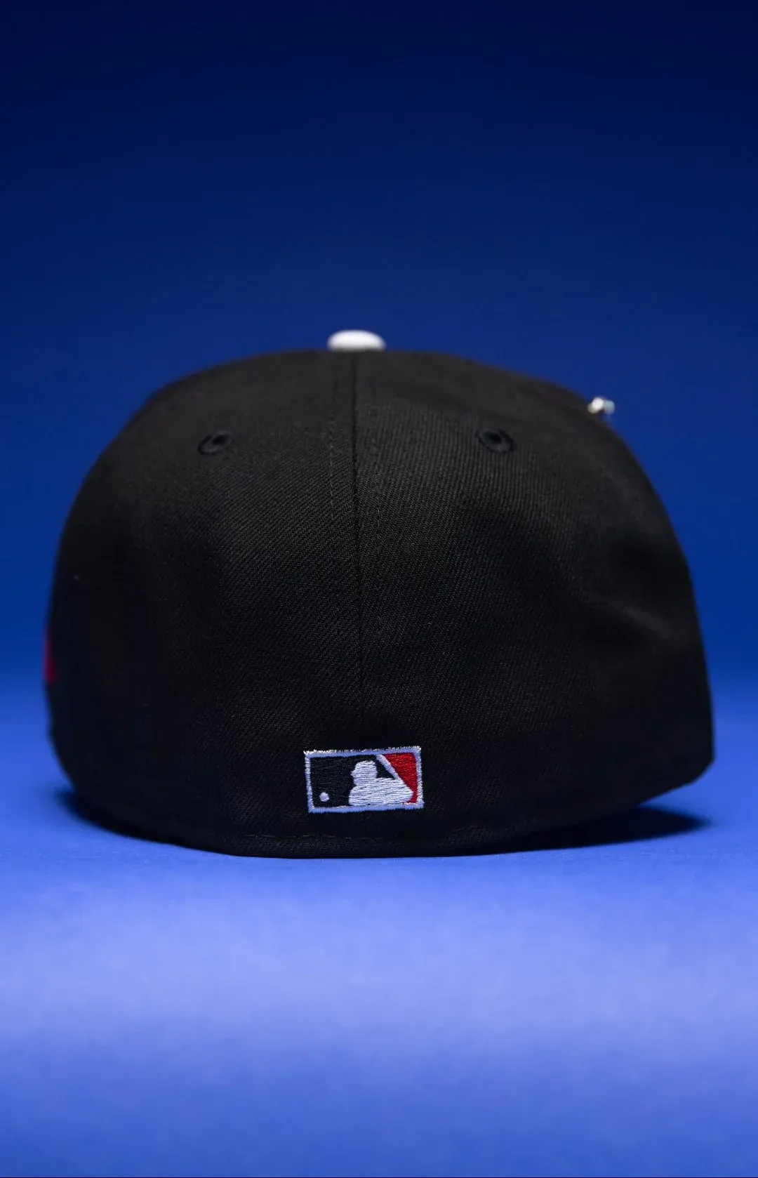 NEW ERA EXCLUSIVE 59FIFTY BLACK LOS ANGELES ANGELS W/ 50TH ANNIVERSARY SIDE PATCH THE SOUTH CAP