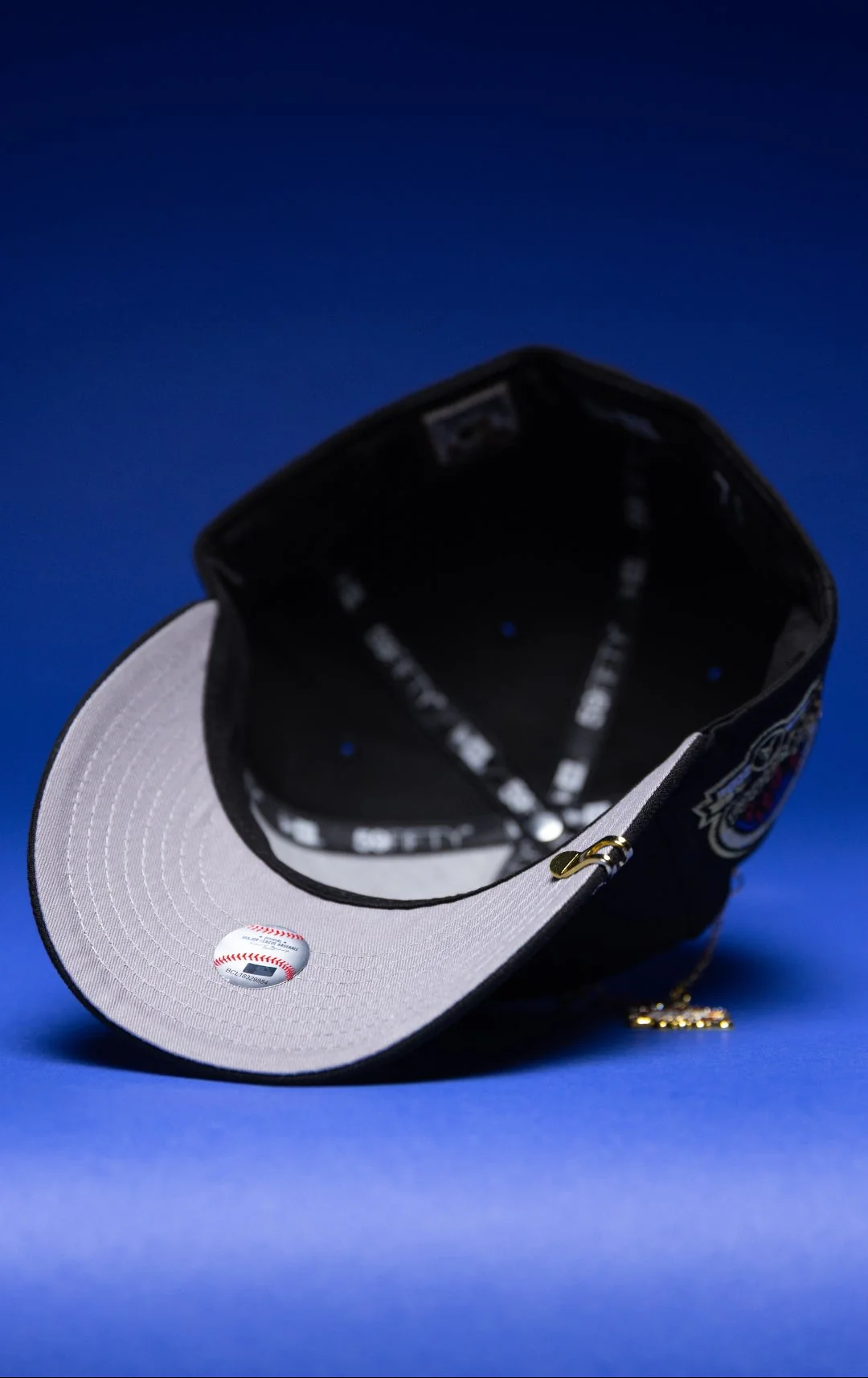 NEW ERA EXCLUSIVE 59FIFTY BLACK ATLANTA BRAVES W/ ANNIVERSARY SIDE PATCH THE SOUTH CAP