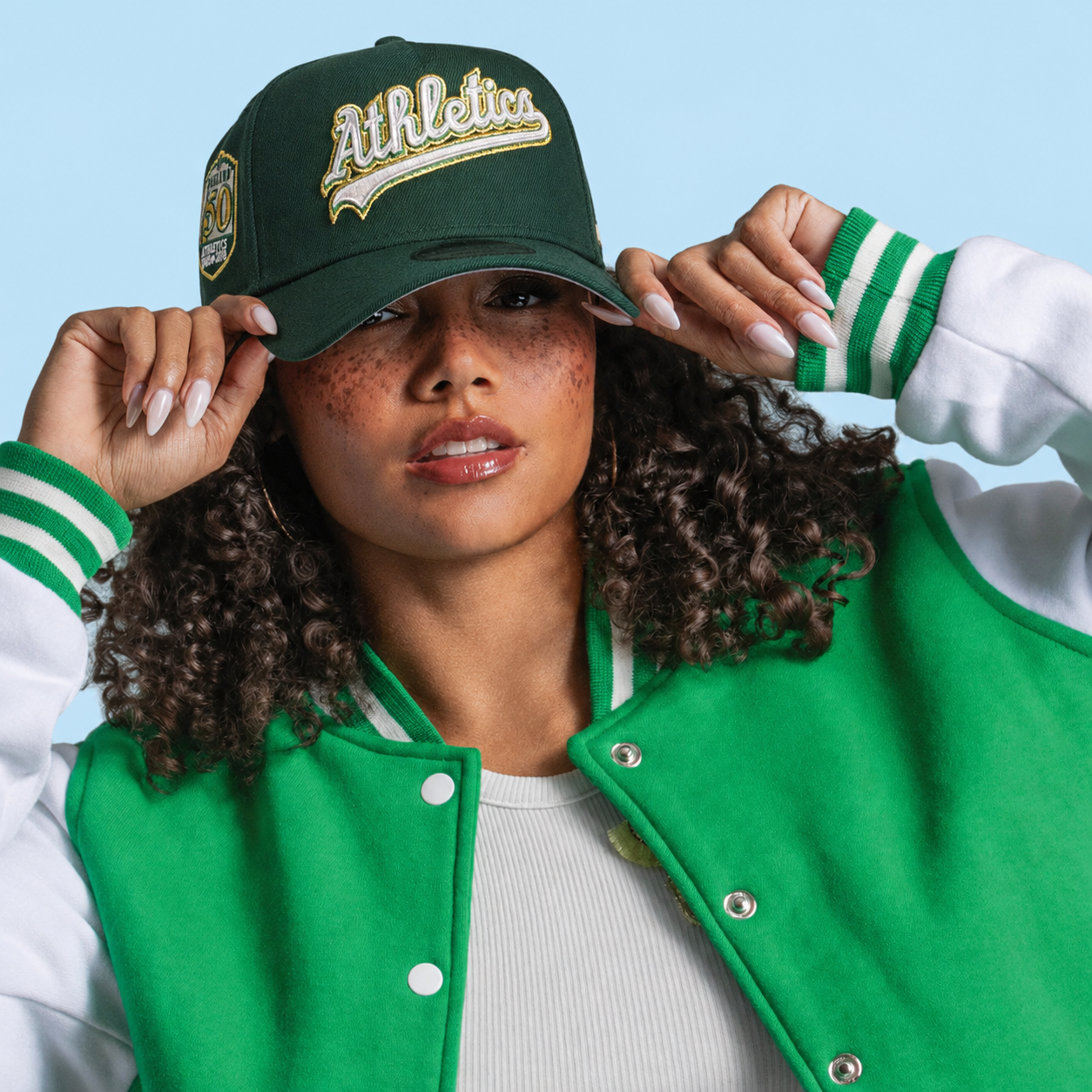 NEW ERA OAKLAND ATHLETICS 50TH ANNIVERSARY GOLD EDITION 9FORTY A FRAME SNAPBACK CAP THE SOUTH CAP