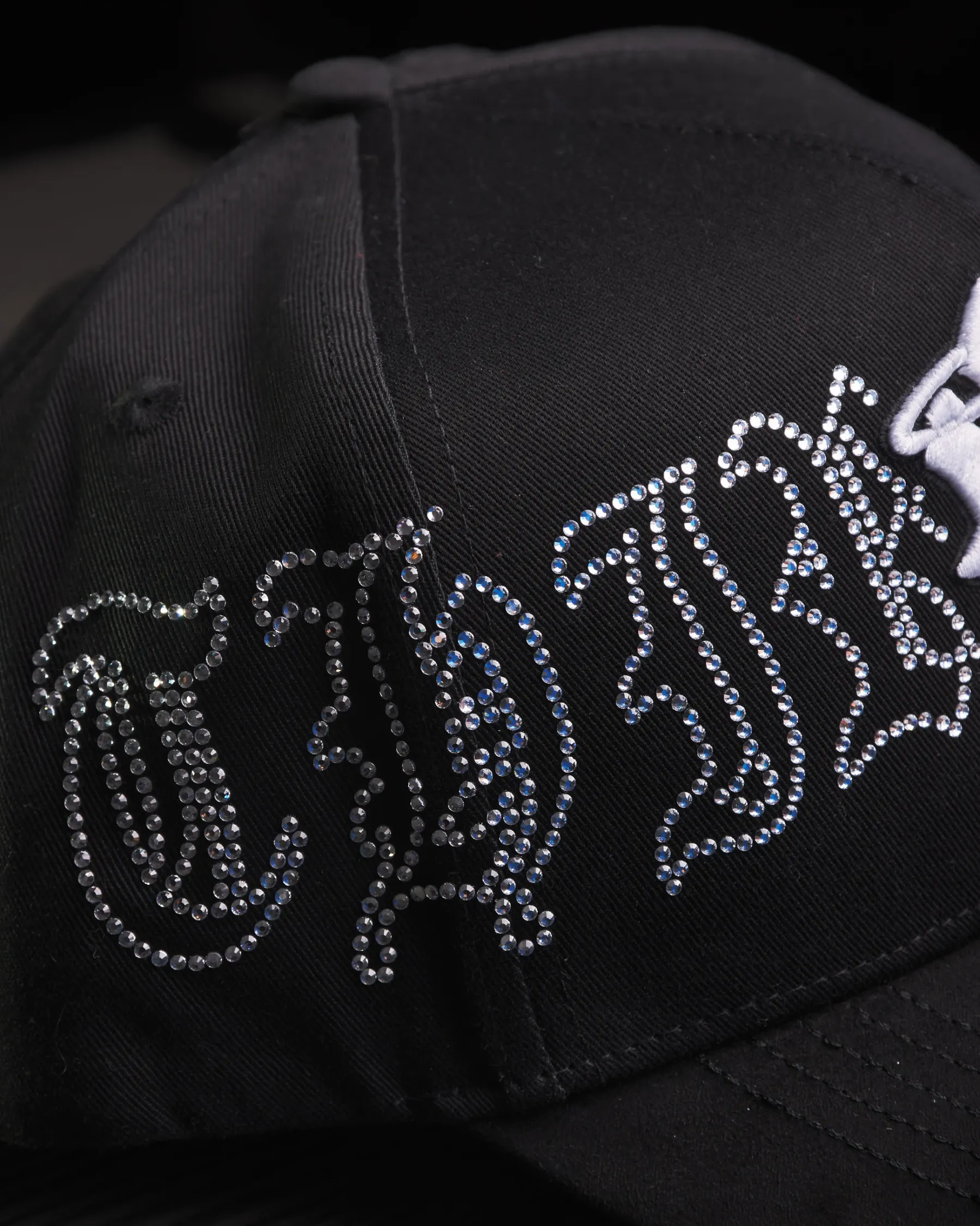 NEW ERA X DANDY HATS "NY Crystals" Black White  UV FITTED CAP THE SOUTH CAP-Thesouthcaps