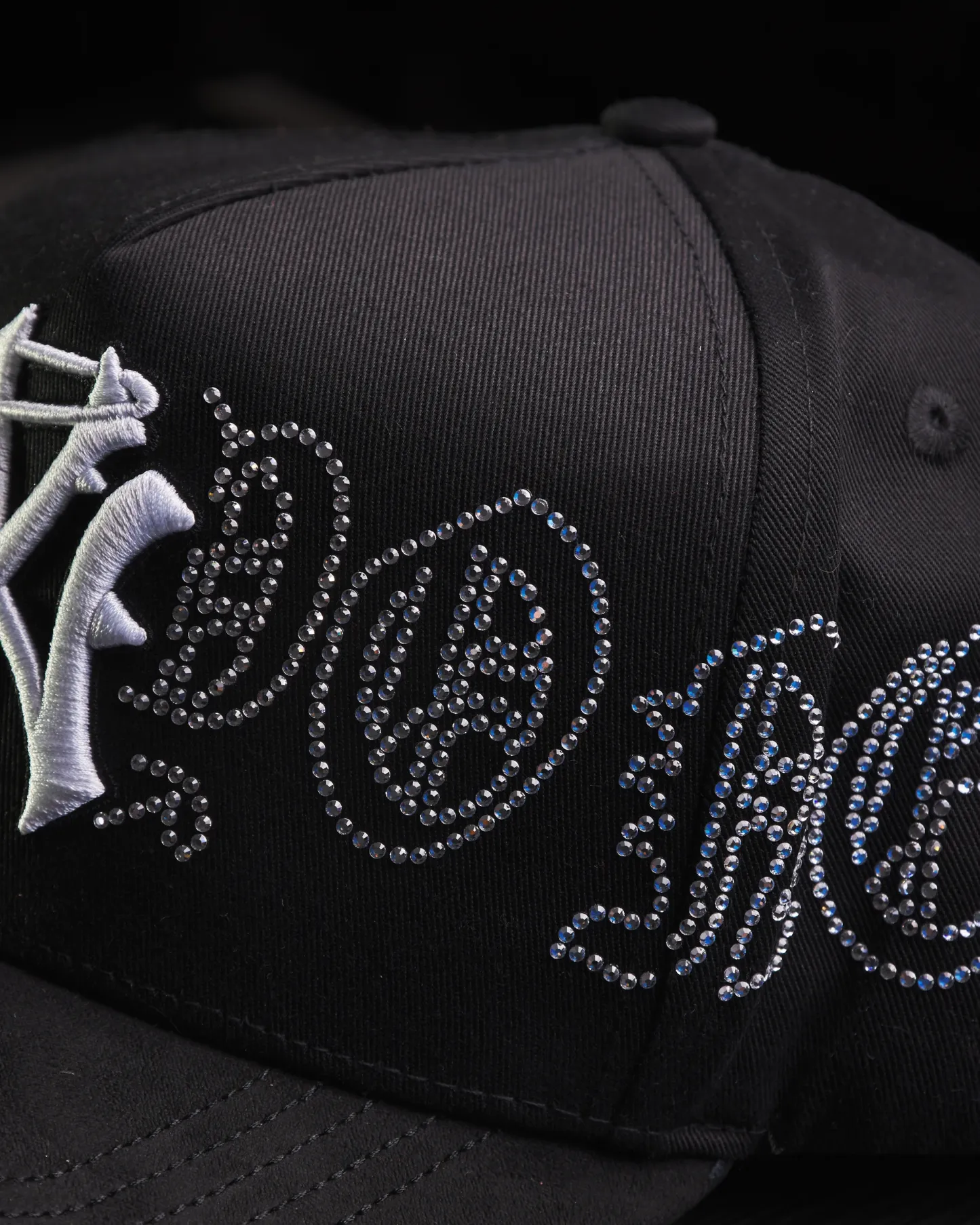 NEW ERA X DANDY HATS "NY Crystals" Black White  UV FITTED CAP THE SOUTH CAP-Thesouthcaps