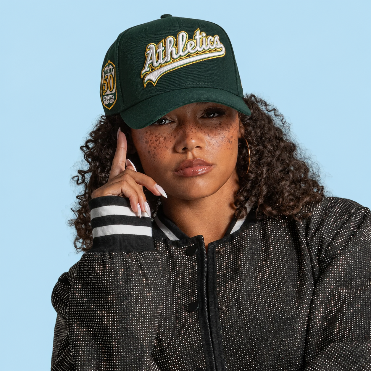NEW ERA OAKLAND ATHLETICS 50TH ANNIVERSARY GOLD EDITION 9FORTY A FRAME SNAPBACK CAP THE SOUTH CAP