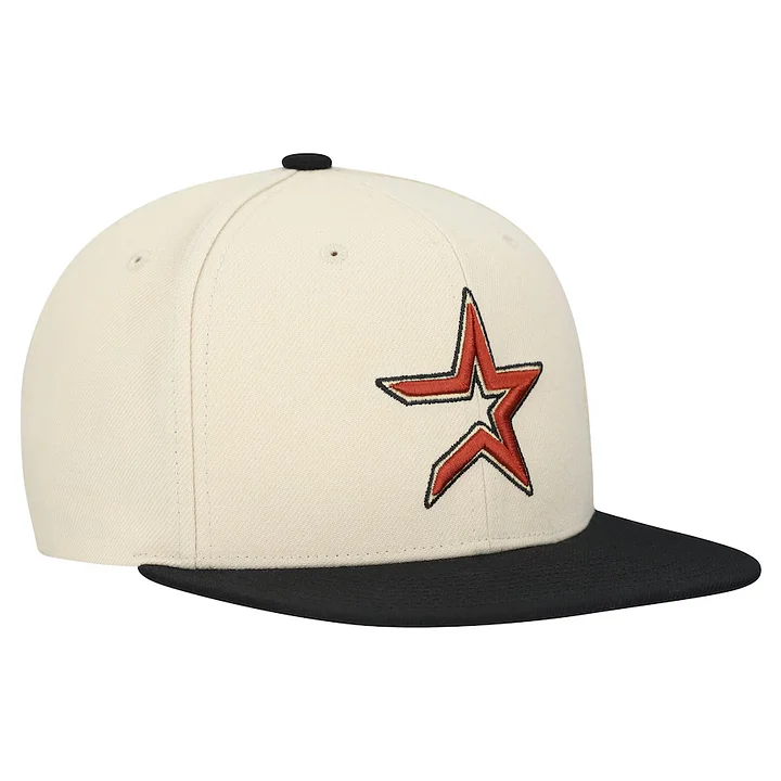 NEW ERA HOUSTON ASTROS NEW ERA MEN'S WHITE/PINK CHROME ROGUE 59FIFTY SLIMMING CAP-Thesouthcaps