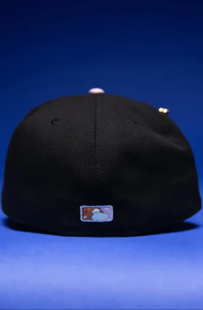 NEW ERA EXCLUSIVE 59FIFTY BLACK/BURGUNDY LOS ANGELES DODGERS W/ SHOHEI OHTANI SIDE PATCH THE SOUTH CAP