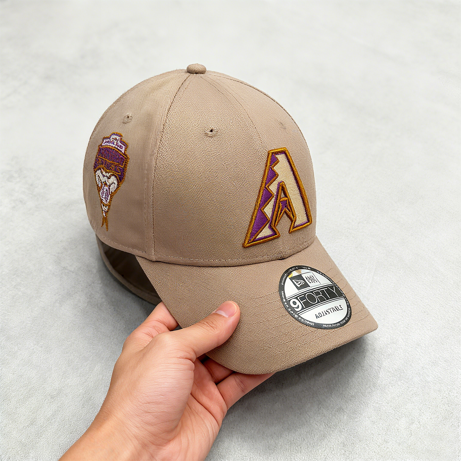 NEW ERA 9FORTY ARIZONA DIAMONDBACKS INAUGURAL SEASON 1998 ASH BROWN CAP-Thesouthcaps