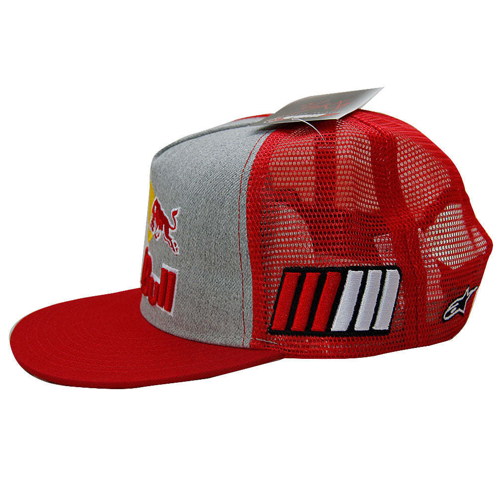 FORMULA1 MARC MÁRQUEZ RED BULL FLAT BRIM CAP – GREY & RED