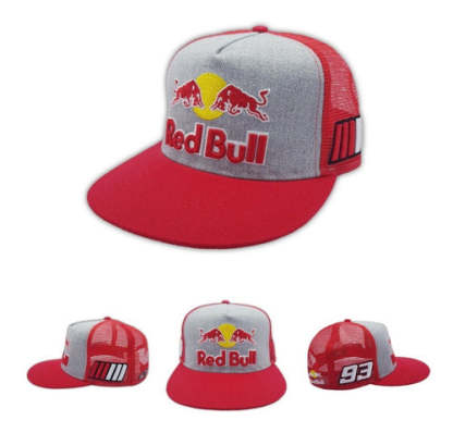 FORMULA1 MARC MÁRQUEZ RED BULL FLAT BRIM CAP – GREY & RED