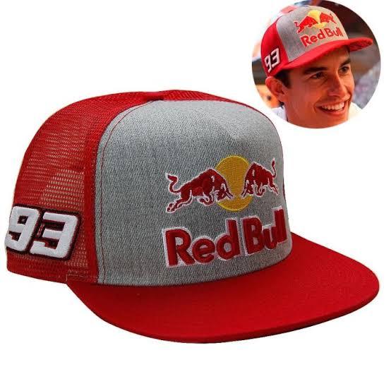 FORMULA1 MARC MÁRQUEZ RED BULL FLAT BRIM CAP – GREY & RED