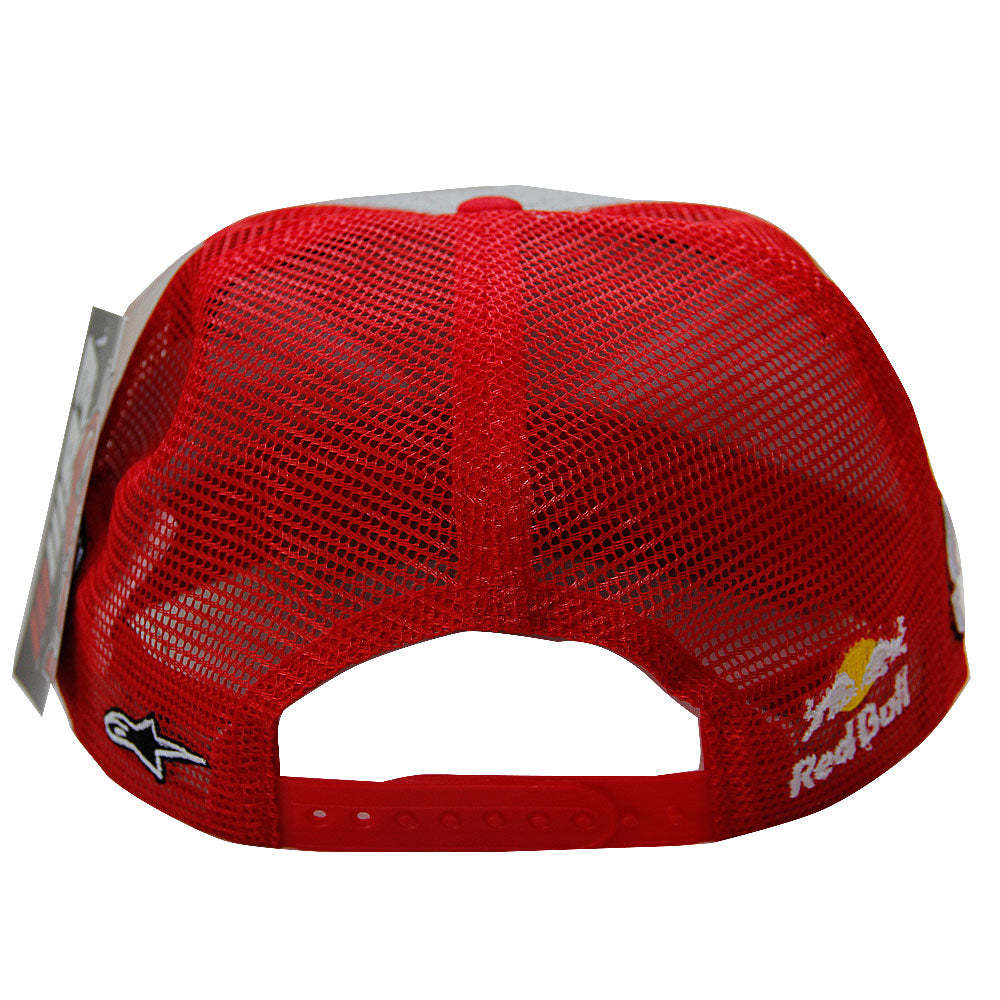 FORMULA1 MARC MÁRQUEZ RED BULL FLAT BRIM CAP – GREY & RED