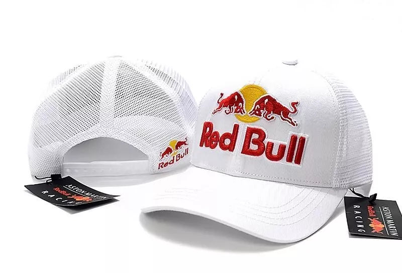FORMULA1 REDBULL WHITE TRUCKER CAP