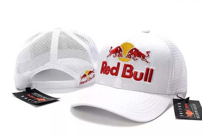 FORMULA1 REDBULL WHITE TRUCKER CAP