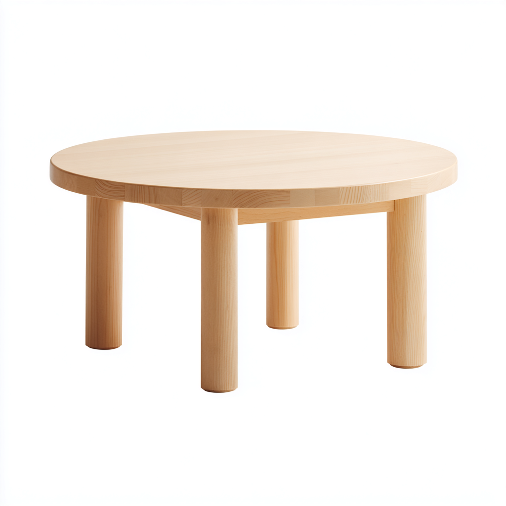 Tavolo da giardino - legno 80x80x45 cm - legno naturale - per esterno - design moderno-Domainene