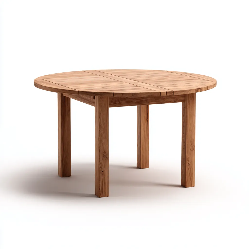 Tavolo da giardino Legno 110x110x75 cm - Naturale - Design classico-Domainene