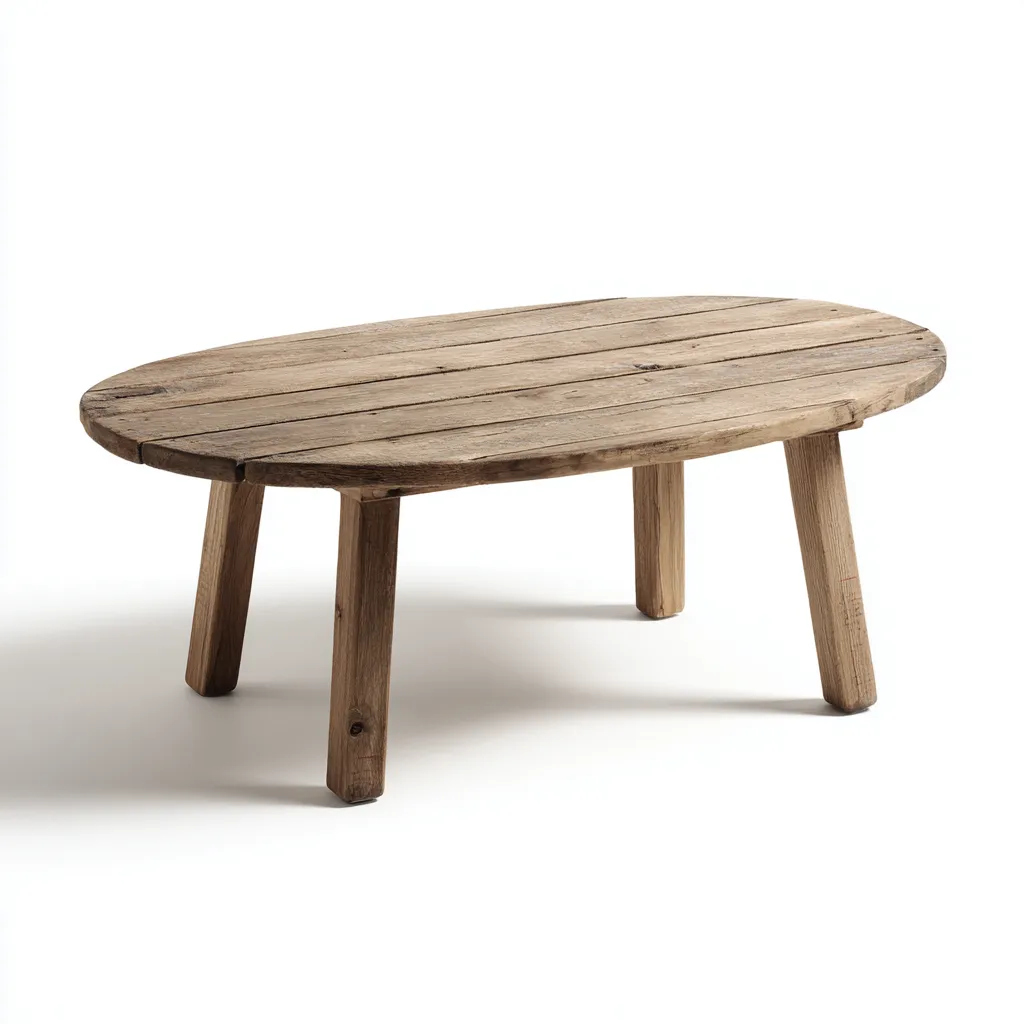 Tavolo da giardino legno 110x65x45 cm - marrone naturale - design rustico-Domainene